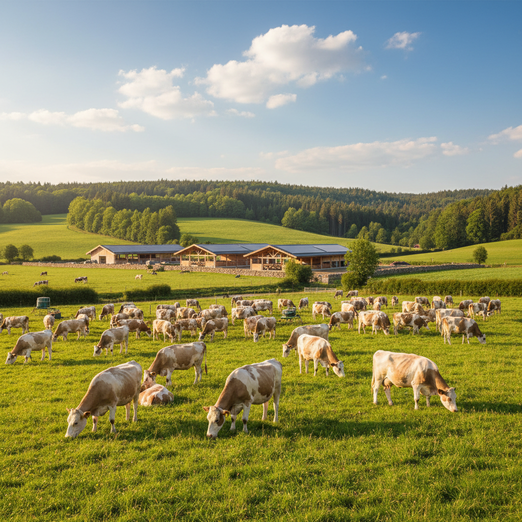 Organic dairy farm with 100+ animals